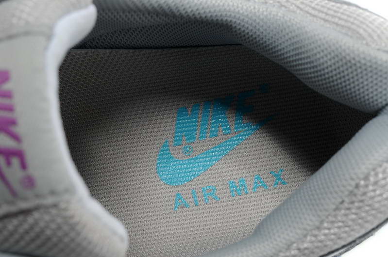 Nike Air Max 1 87 fourrure Hommes Blanc Bleu (2)